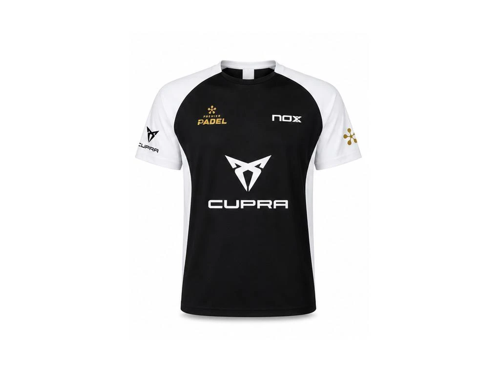 T-Shirt technique de padel, Premier Padel, NOX , Noir et Blanc, Taille M
